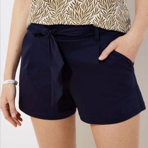 Loft size Medium Casual Navy Blue TIe Shorts